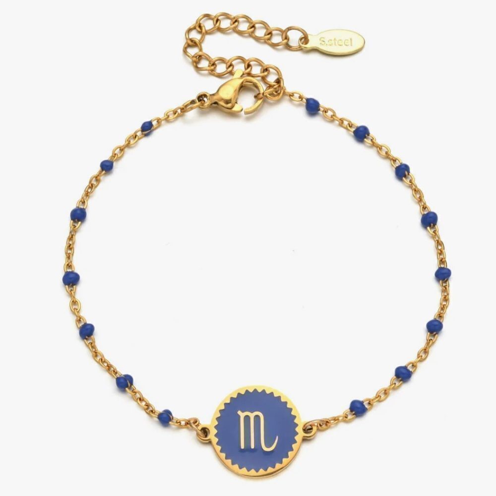 Lucia Zodiac Bracelet- Navy/Scorpio Retail $50